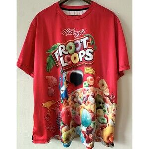 Kellogg's Froot Loops Toucan Sam Graphic T Shirt Funny White Elephant Gift 2XL